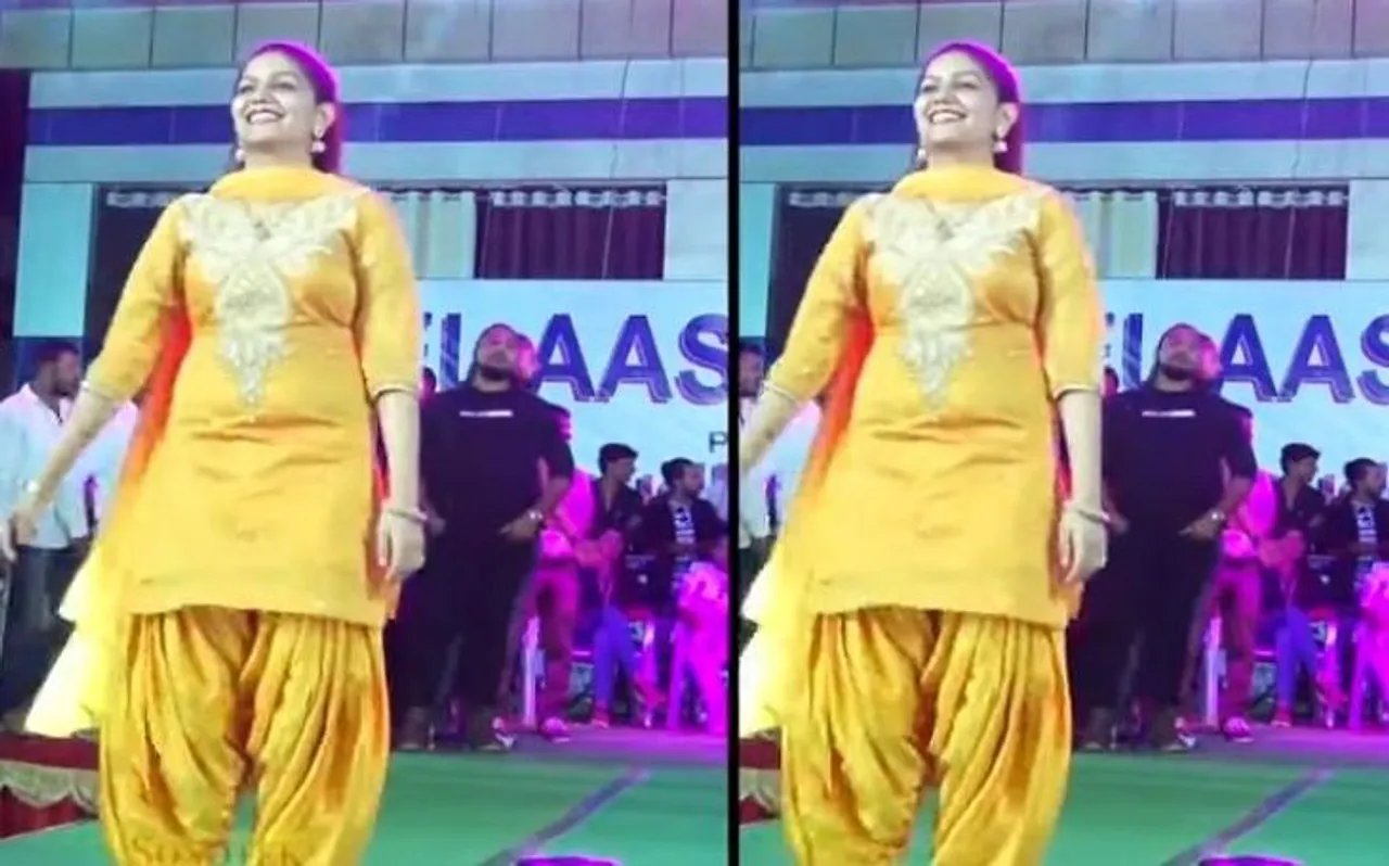 Sapna Choudhary Dance: सपना चौधरी ने पीले सूट में किया स्टेज तोड़ डांस, देखें धमाकेदार Video