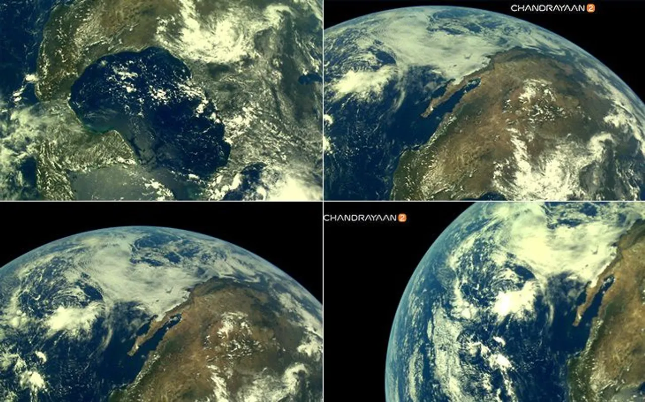 Chandrayaan 2 से ऐसी दिखती है हमारी पृथ्वी, ISRO ने शेयर की पहली तस्वीरें