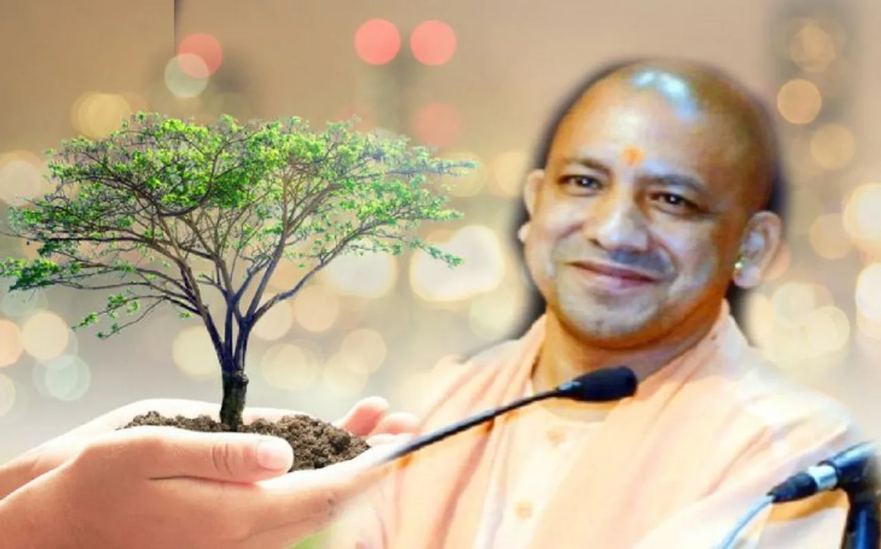 सीएम योगी ने पौधरोपण अभियान की शुरुआत की, पूरे प्रदेश में लगेंगे 22 करोड़ पौधे