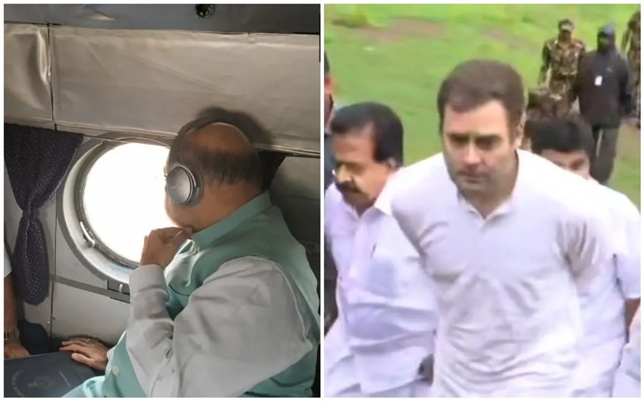 शाह कर्नाटक के बेलगावी और राहुल केरल के वायनाड पहुंचे, दोनों राज्यों में बाढ़ से 92 की मौत