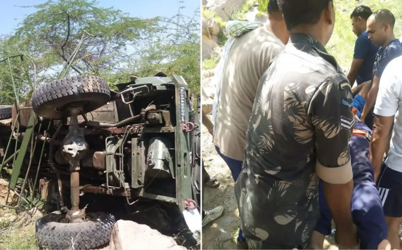 बुरी खबर! बाड़मेर चौहटन पहाड़ी से गिरा वायु सेना का ट्रक, 3 जवानों की मौत, 5 घायल