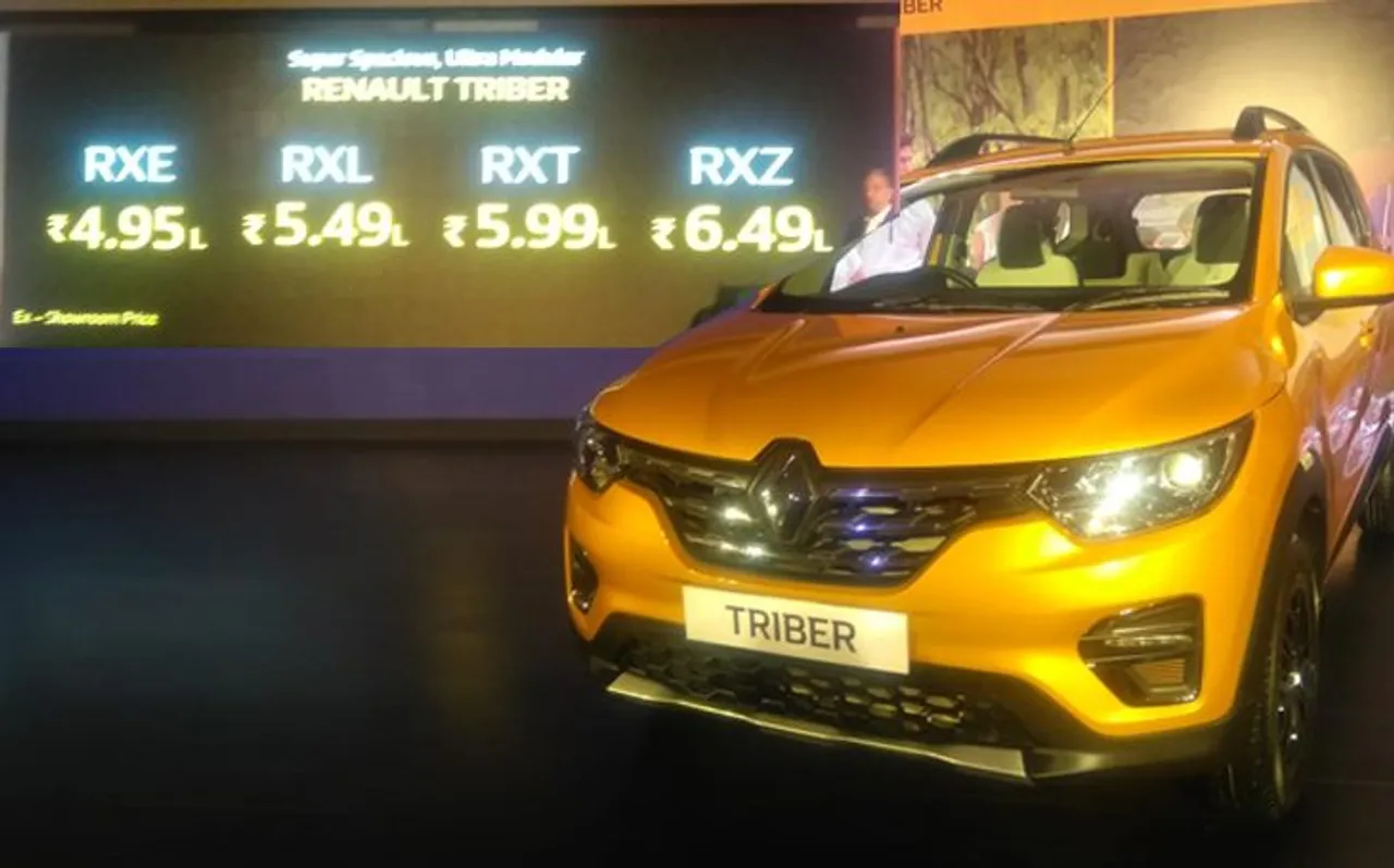 आज लांच हो गई Renault की गेम चेंजर कार 'TRIBER', कीमत 4.95 लाख रुपये से शुरू