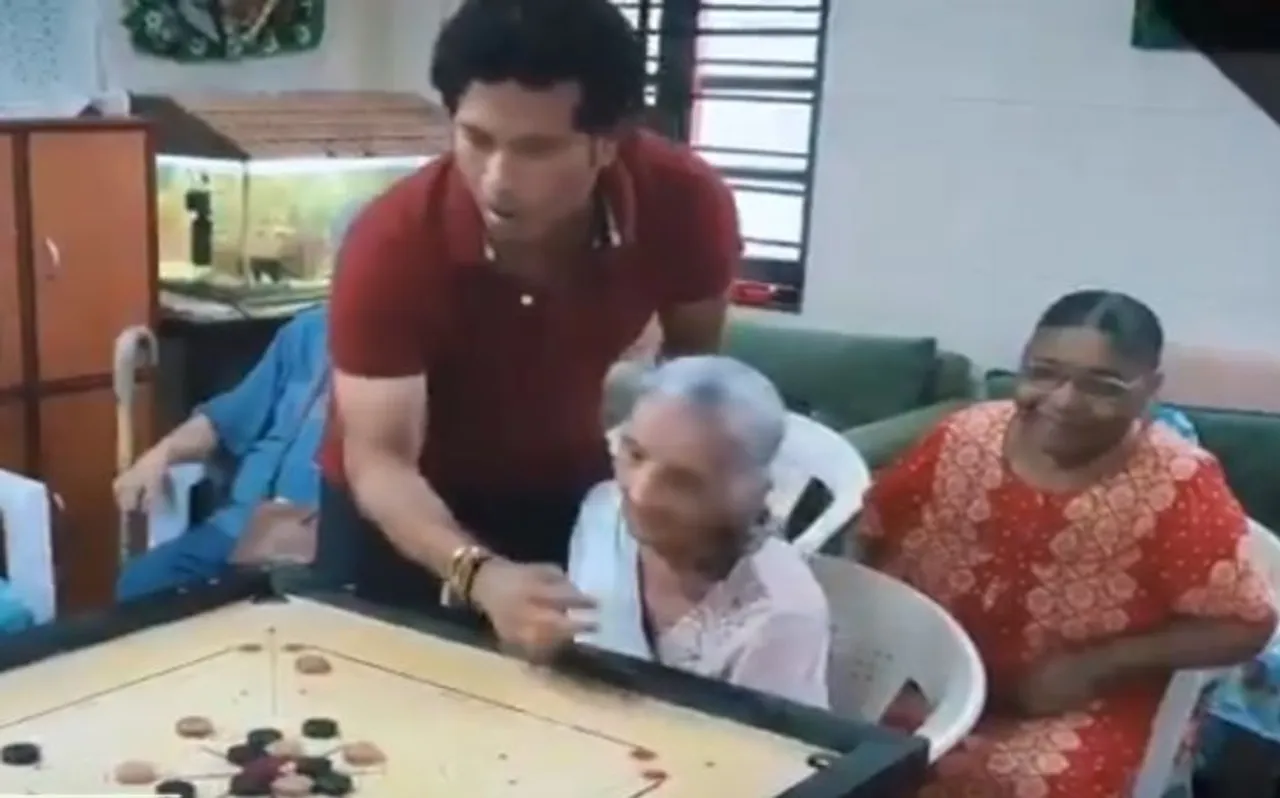 सचिन तेंदुलकर ने वृद्धाश्रम में मनाया राष्ट्रीय खेल दिवस, ट्विटर पर शेयर किया ये भावुक वीडियो