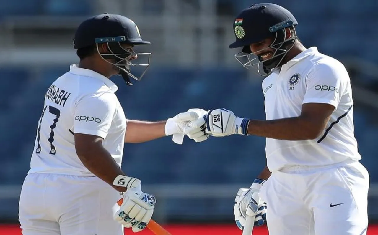 IND vs WI 2nd Test: पहले दिन का खेल खत्म, टीम इंडिया का स्कोर- 264/5, विहारी और रिषभ क्रीज पर