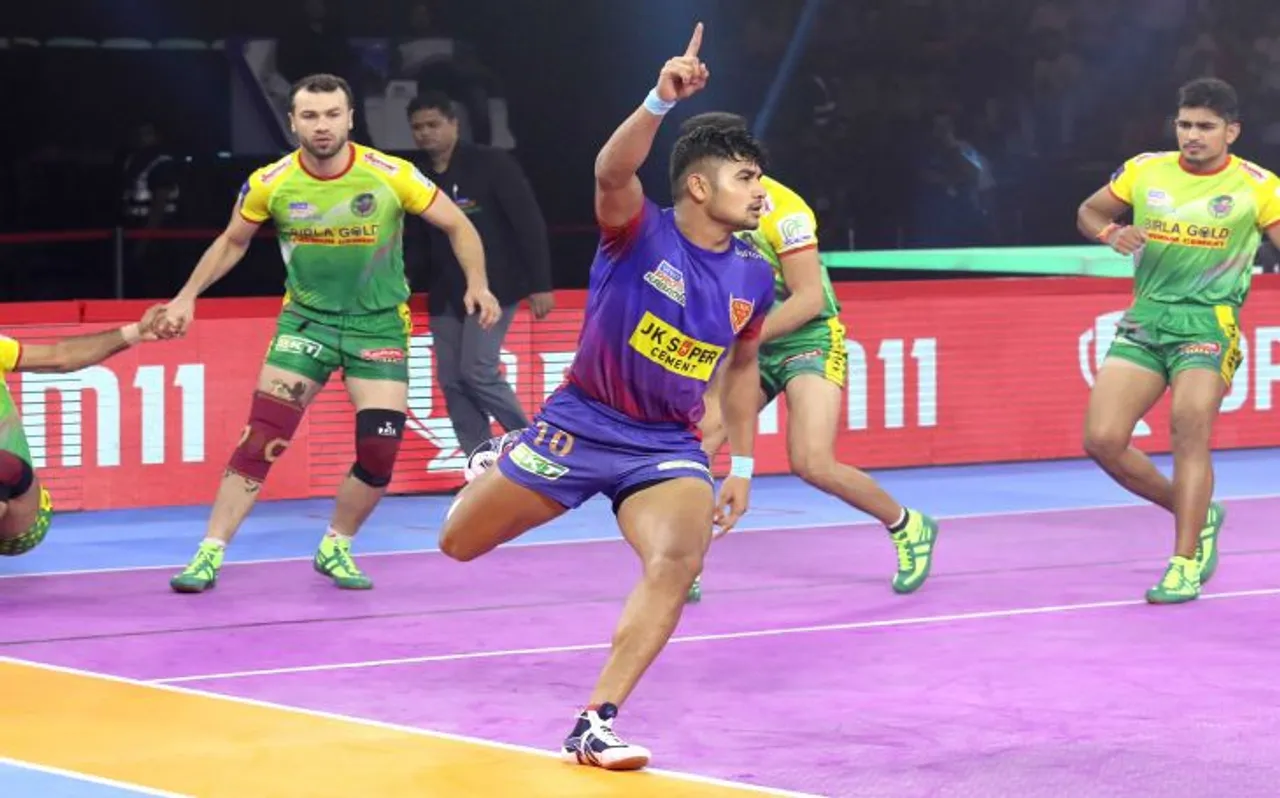 PKL 7: नवीन कुमार ने रचा इतिहास, घर में दबंग दिल्ली का 100 फीसदी रिकॉर्ड