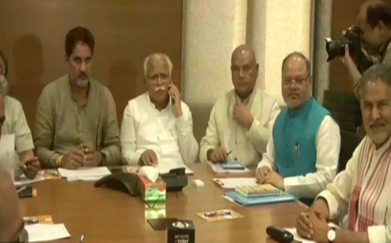आगामी विधानसभा चुनाव को लेकर दिल्ली में हरियाणा BJP नेताओं की बैठक, CM मनोहर लाल भी मौजूद