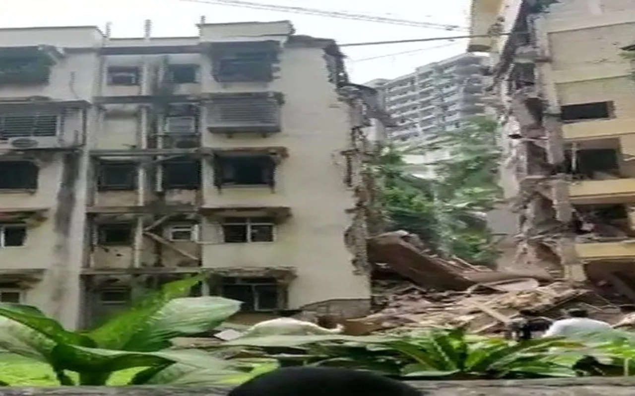 मुंबई में 5 मंजिला इमारत का एक हिस्सा गिरा, मलबे में दबी 10 साल की बच्ची, कई जख्मी
