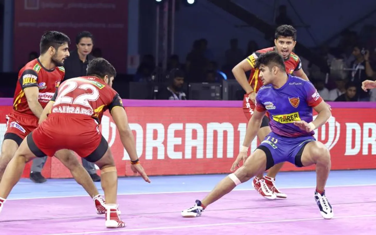 PKL 7: 39-39 पर टाई हुआ दबंग दिल्ली और बेंगलुरु बुल्स के बीच खेला गया रोमांचक मुकाबला