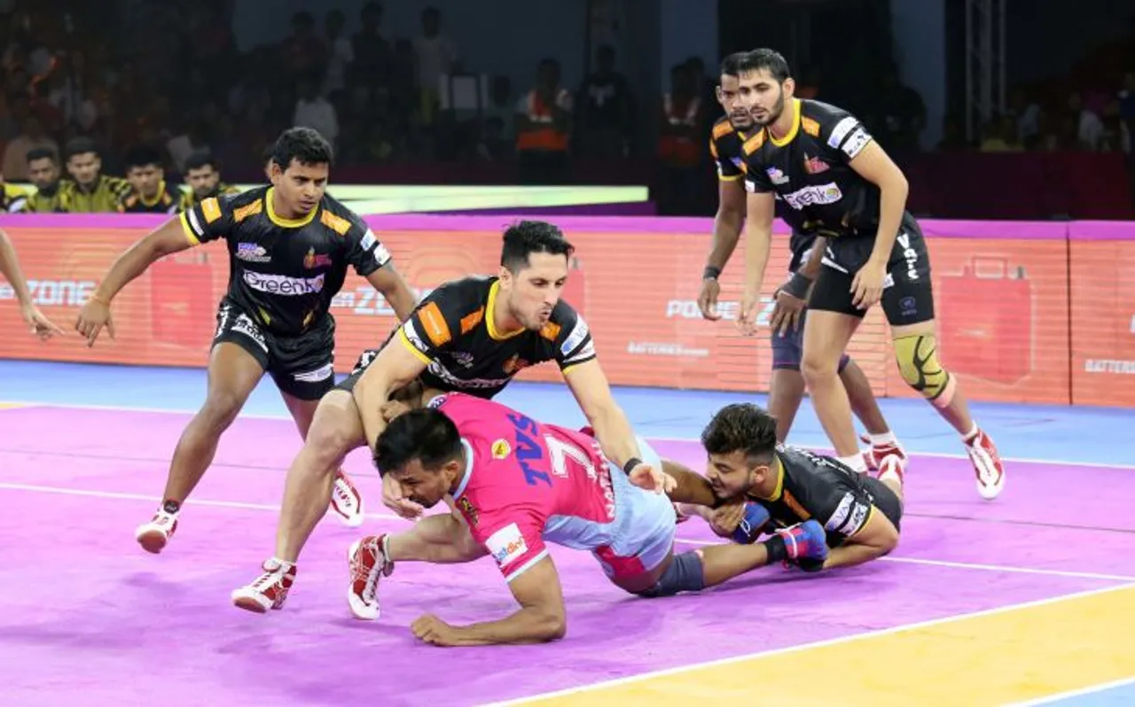 PKL 7: तेलुगू टाइटंस ने जयपुर पिंक पैंथर्स को 51-31 से हराया