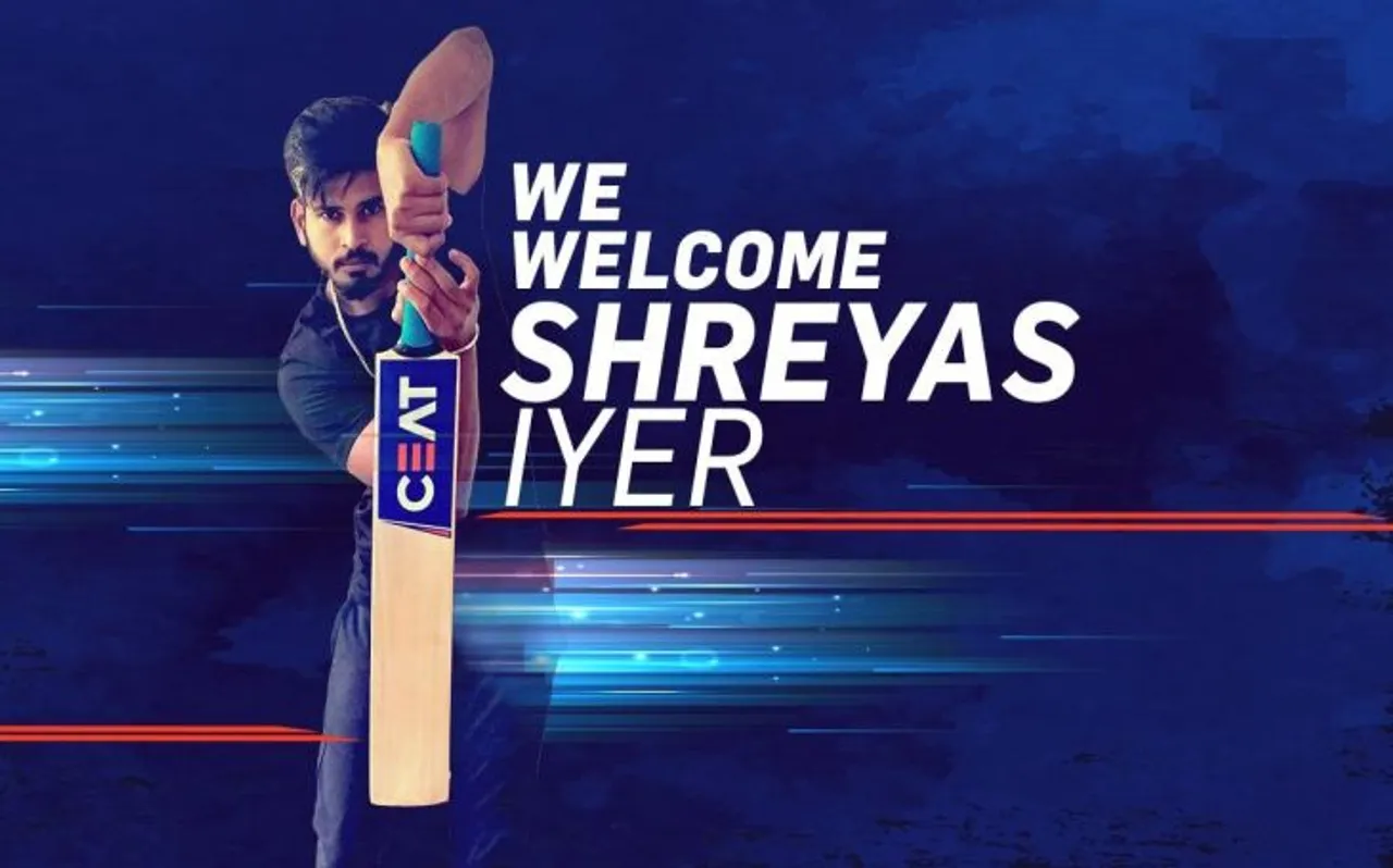 श्रेयस अय्यर ने CEAT के साथ किया करार, क्रिकेट के सभी फॉर्मेट्स में करेंगे कंपनी का प्रचार