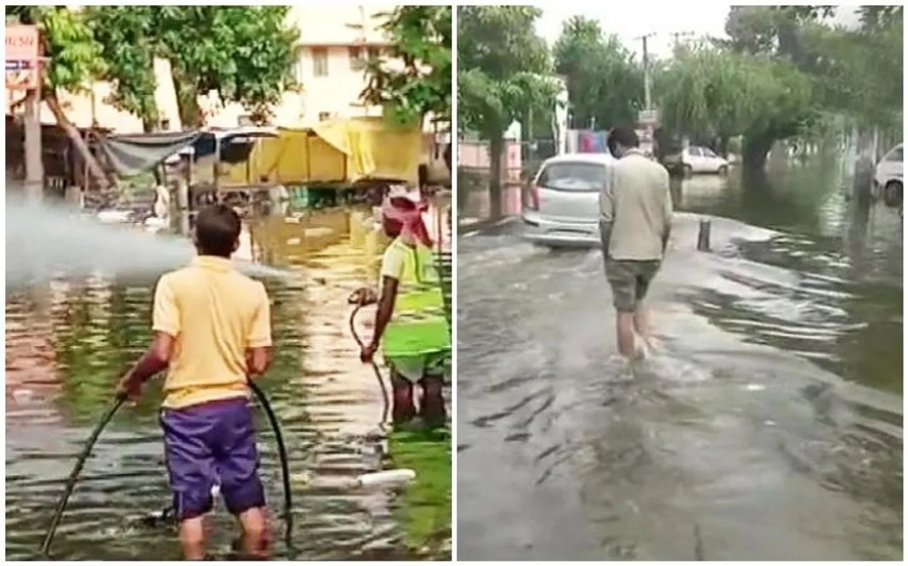 बिहार का बुरा है हाल : बाढ़ के साथ पैर पसार रहीं संक्रमित बीमारियां, किया जा रहा रसायन का छिड़काव