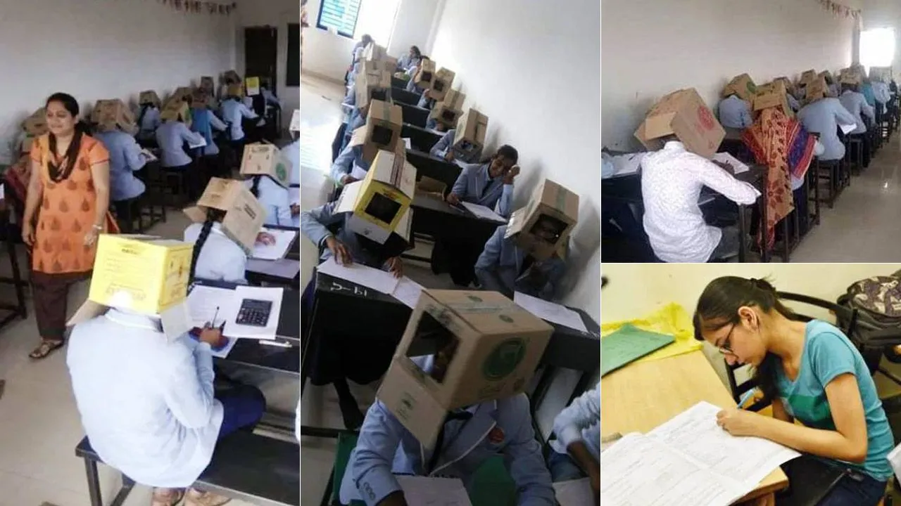 Viral: नकल को रोकने के लिए कॉलेज ने अपनाया ये अजीबो-गरीब तरीका, छात्रों को पहना दिया डिब्बा