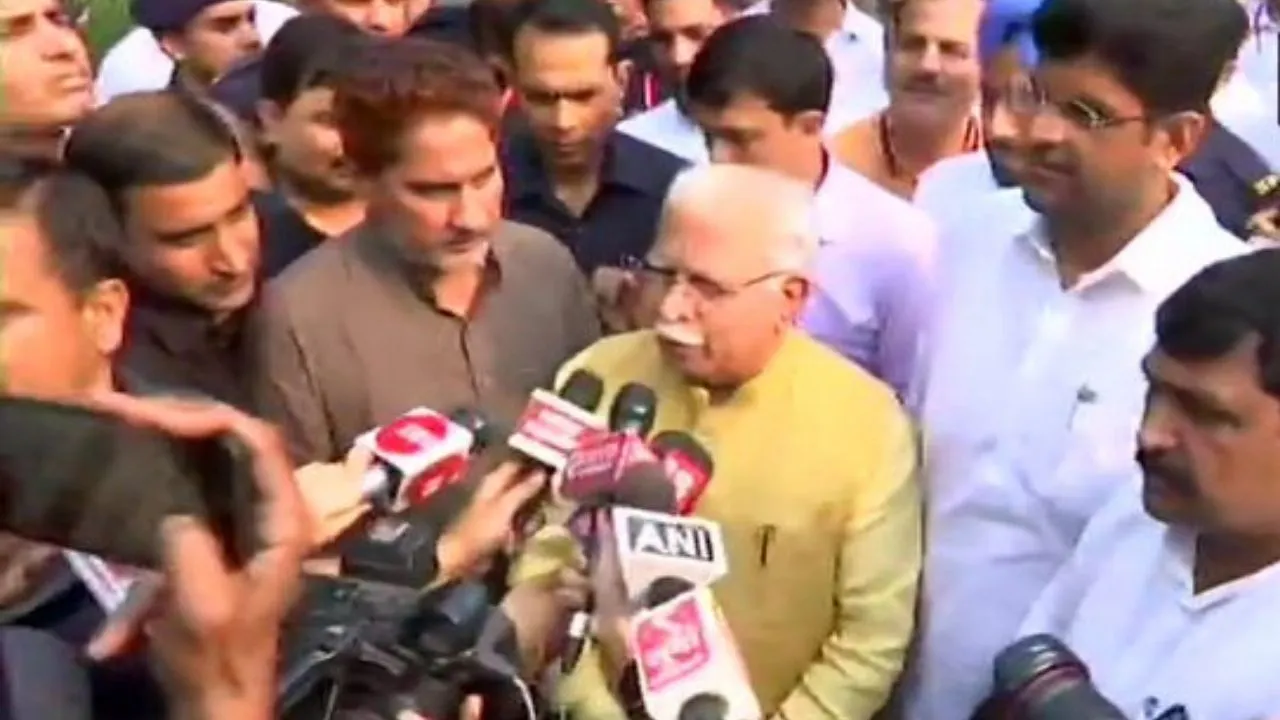 राज्यपाल से मिले मनोहर लाल खट्टर, सरकार बनाने का दावा किया पेश