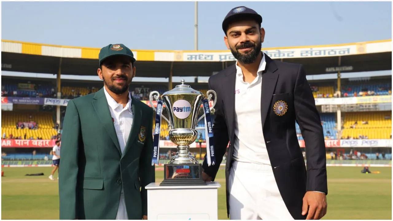 IND VS BAN 1st Test Day 1 : पहले दिन का खेल खत्‍म, भारत का स्‍कोर 86/1, पुजारा और मयंक क्रीज पर