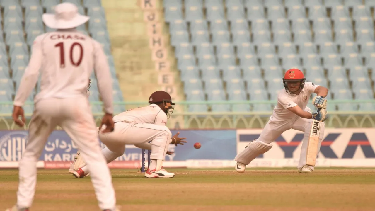 AFG vs WI: पहले दिन का खेल खत्म, अफगानिस्तान के 187 रनों के जवाब में वेस्टइंडीज ने बनाए 68-2