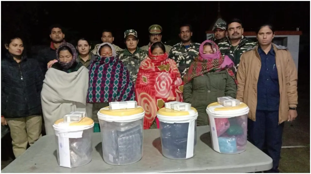 SSB ने 6 करोड़ से ज्यादा की चरस के साथ महिला तस्करों को किया गिरफ्तार