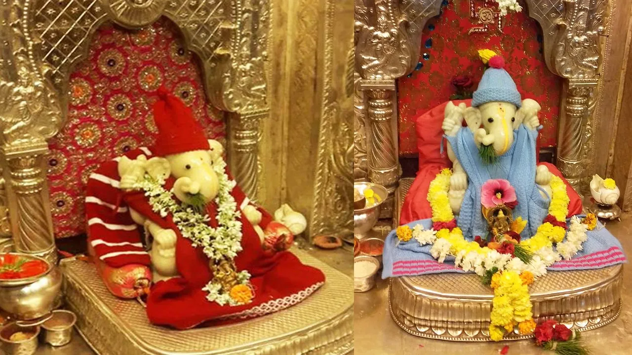 ठंड से थर्रथर्राया उत्तर प्रदेश, मंदिर में भगवानों को पहनाया ऊनी वस्त्र, ओढ़ाई गई रजाई