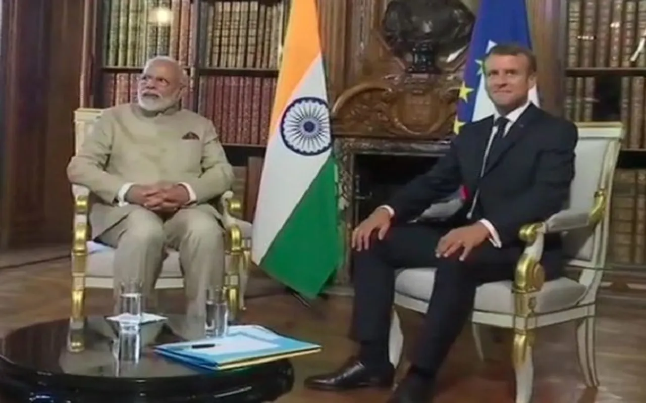 PM नरेंद्र मोदी और एमेनुएल मैक्रों की बात में कश्मीर का आया जिक्र: फ्रांसीसी सरकार