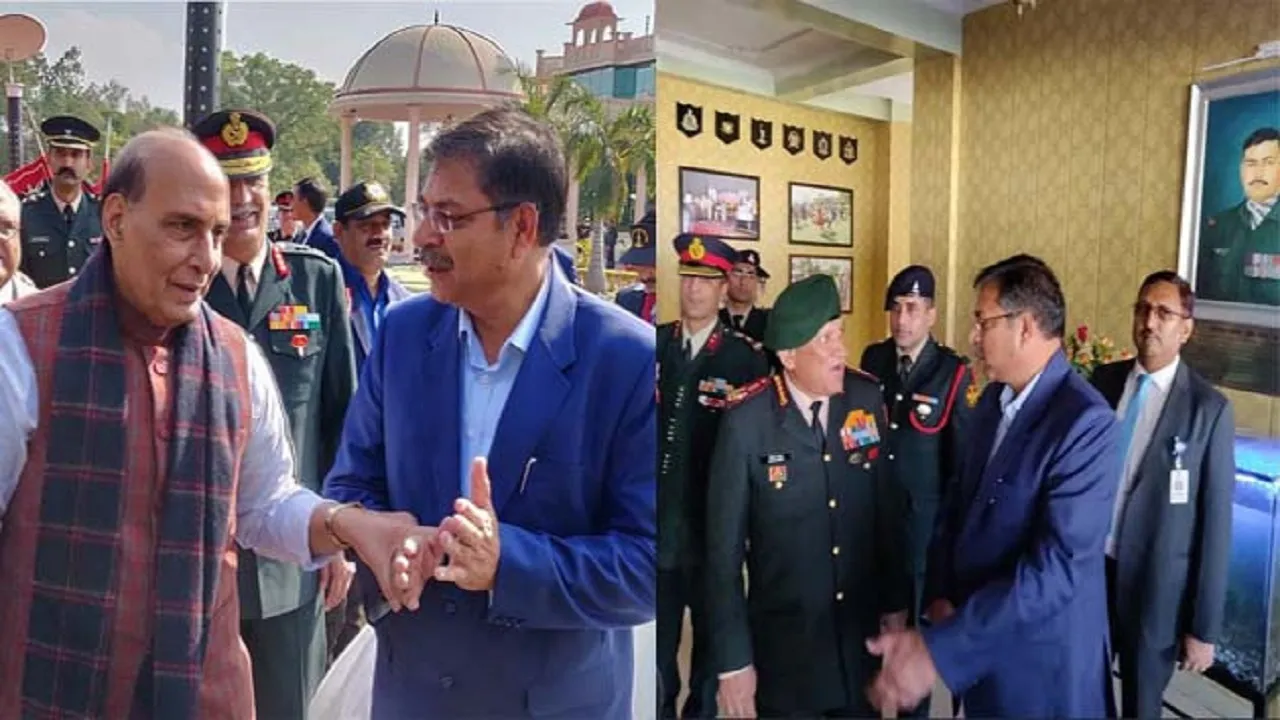 रक्षा मंत्री राजनाथ सिंह और CDS बिपिन रावत से मिले सतीश पूनिया