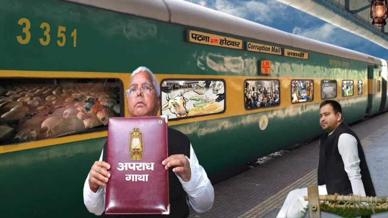 लालू यादव के खिलाफ पटना में लगे पोस्टर, लूट-झूठ Express के जवाब में Corruption मेल
