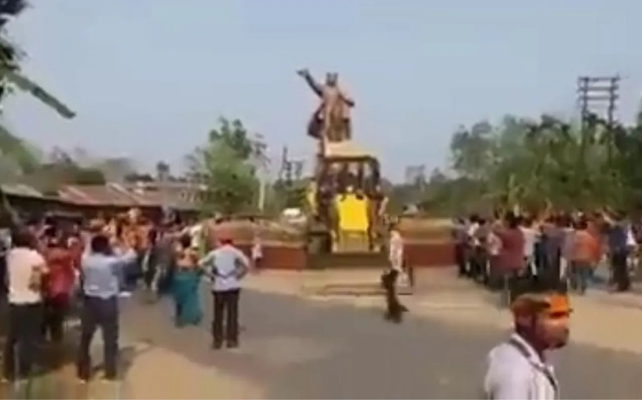 Fact Check: बीजेपी विधायक ने गिराई अंबेडकर की प्रतिमा, जानें इस वीडियो का सच