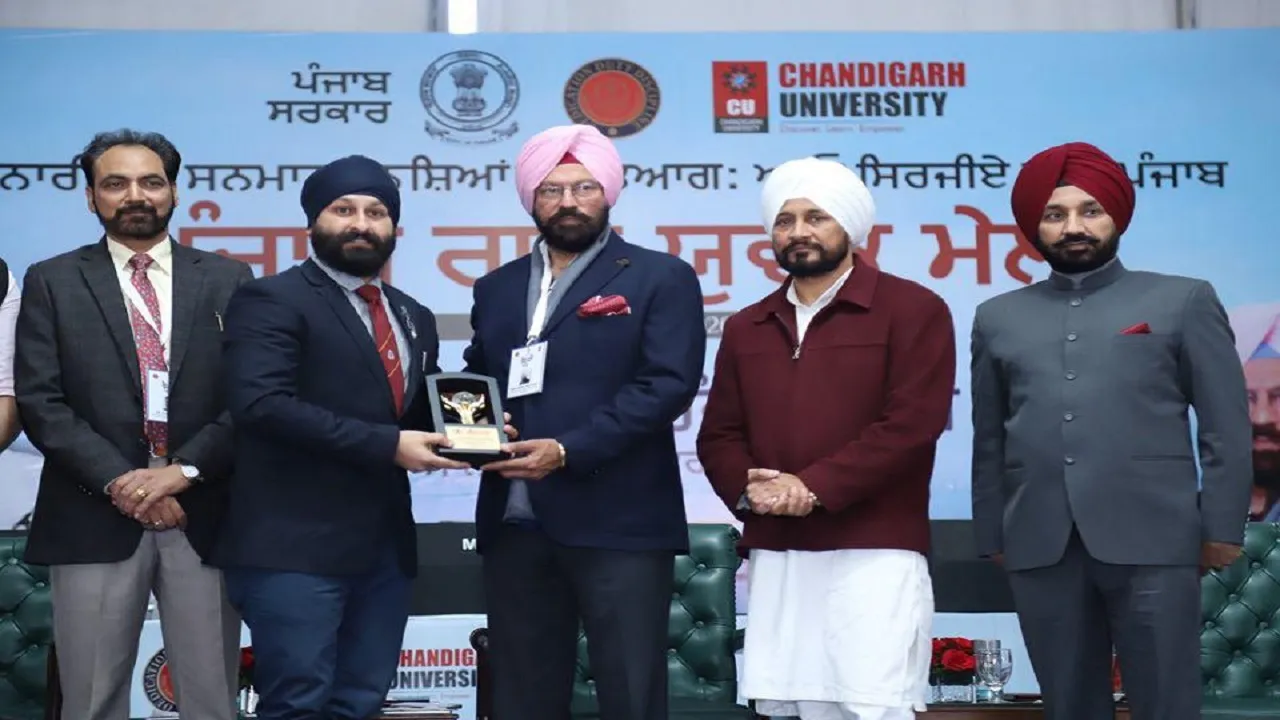 खेल की दुनिया में अभूतपूर्व काम करने के लिए मनु सिंह को पंजाब यूथ एचीवर अवॉर्ड से नवाजा गया