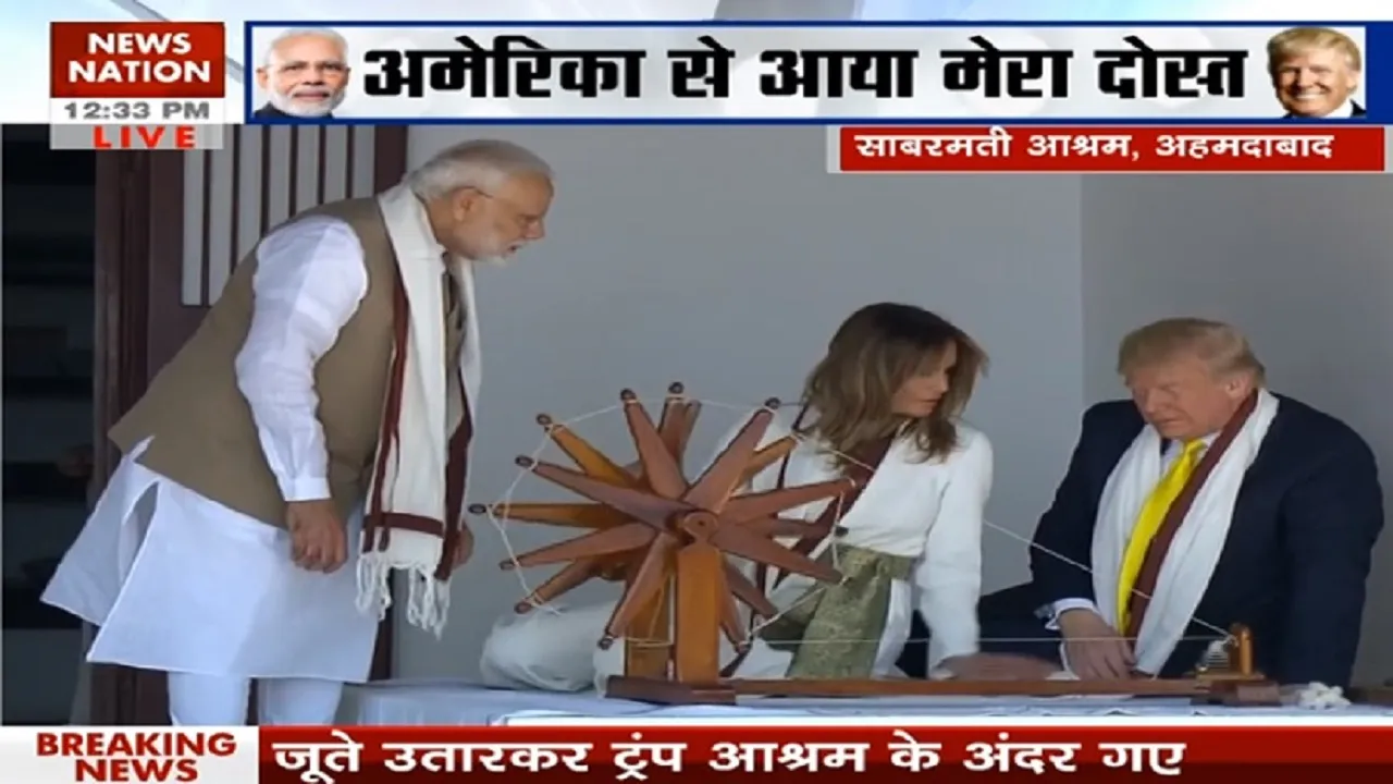 राष्ट्रपति डोनाल्ड ट्रंप को भा गया साबरमती आश्रम, Visitors Book में लिखी ये बड़ी बात
