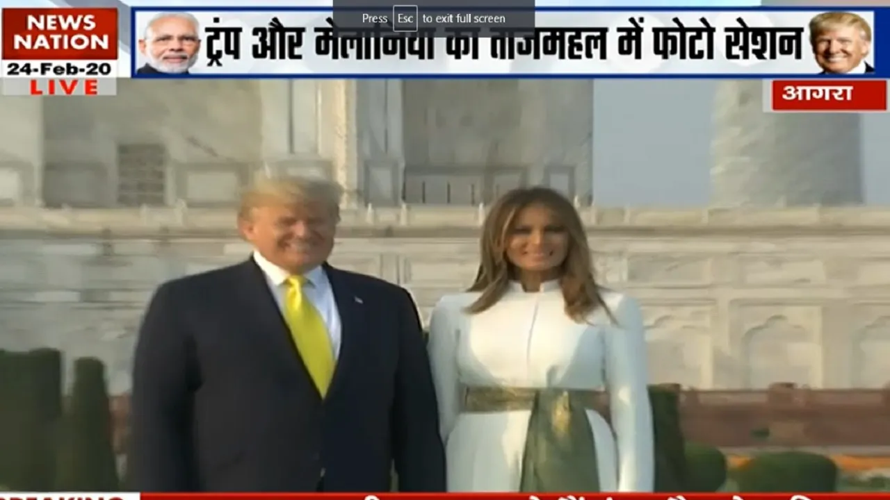 ताजमहल पहुंचने से पहले डोनाल्ड ट्रंप ने हिन्दी में किया ट्वीट, भारत-US को लेकर कही ये बड़ी बात