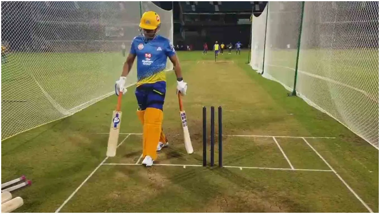 dhoni batting