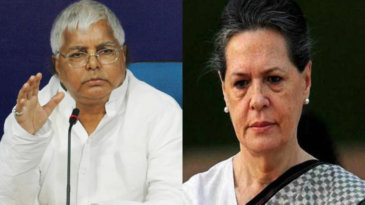 Lalu Yadav Sonia Gandhi