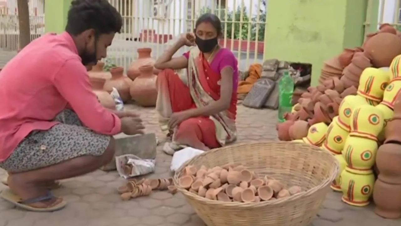 Earthen lamps sold