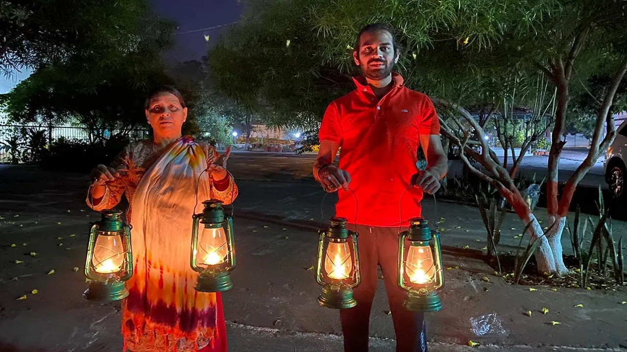 Rabri Devi and Tej Pratap Yadav