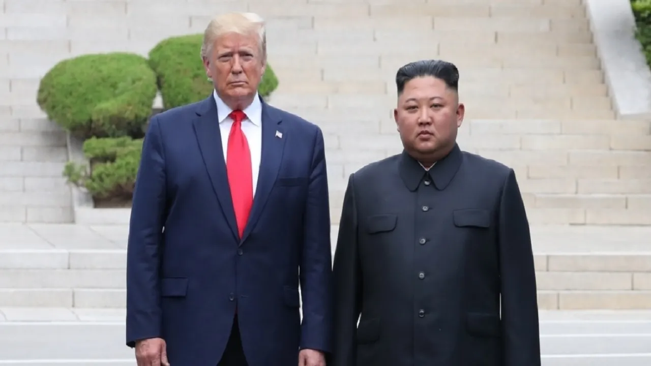 trump with kim jong un