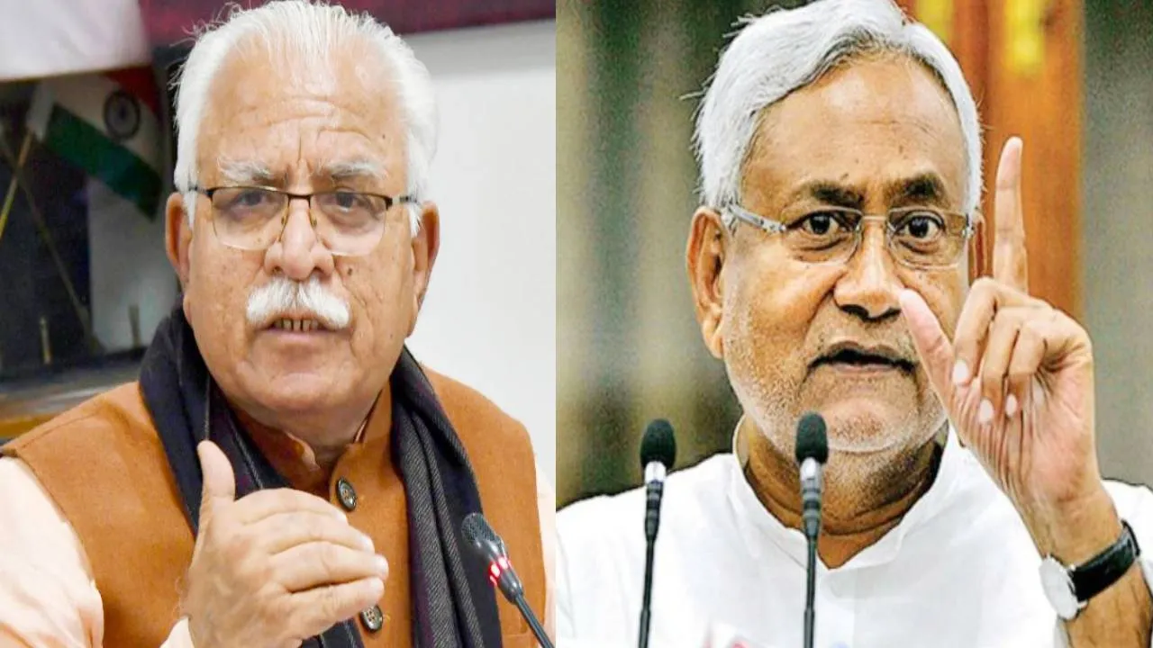 manohar lal khattar  Nitish Kumar