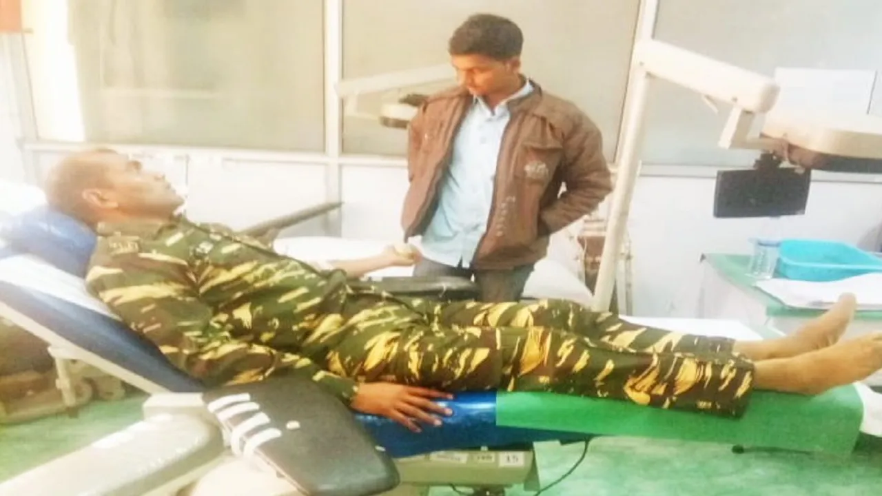 CRPF Jawan Blood Donation