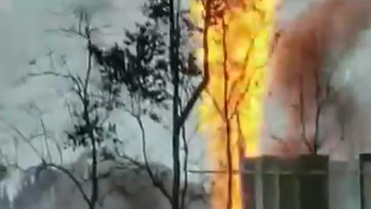 Gas Well Fire