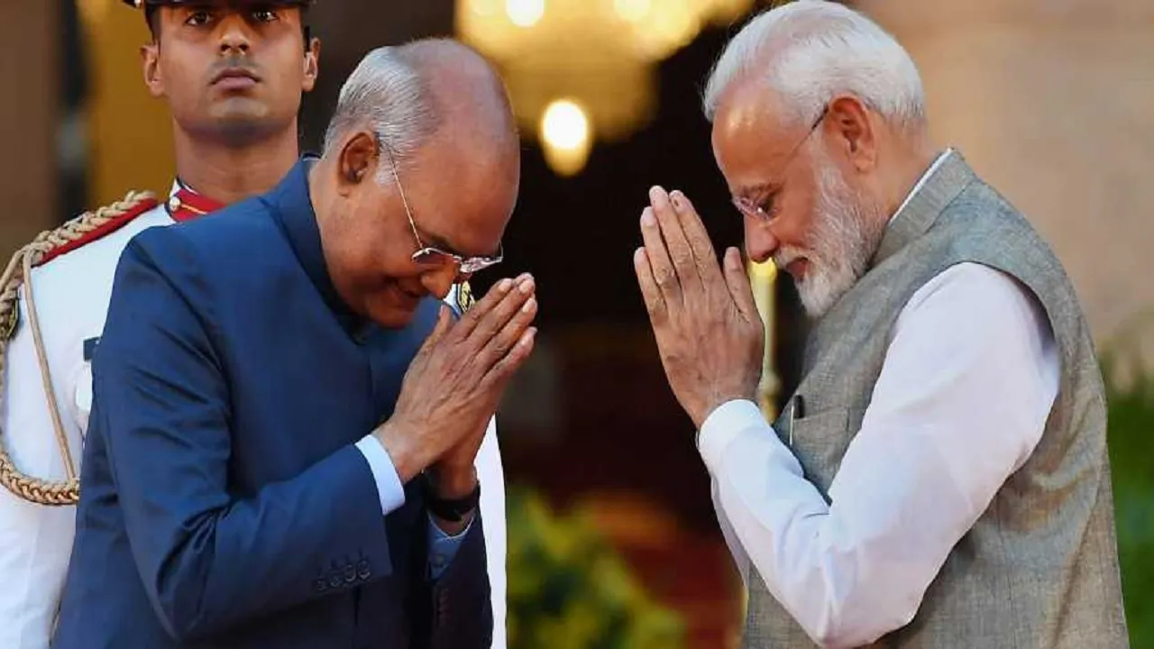 President Ramnath Kovind with PM Modi