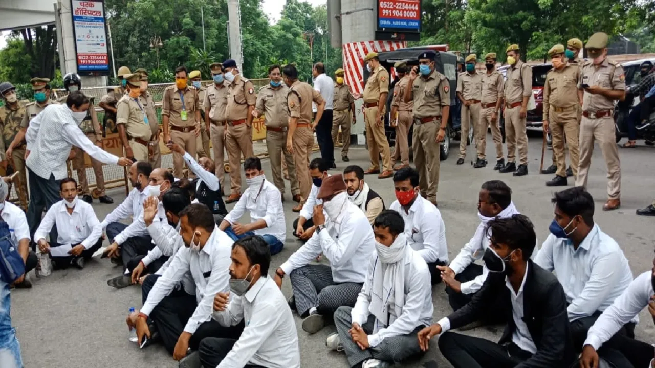 school fee protest