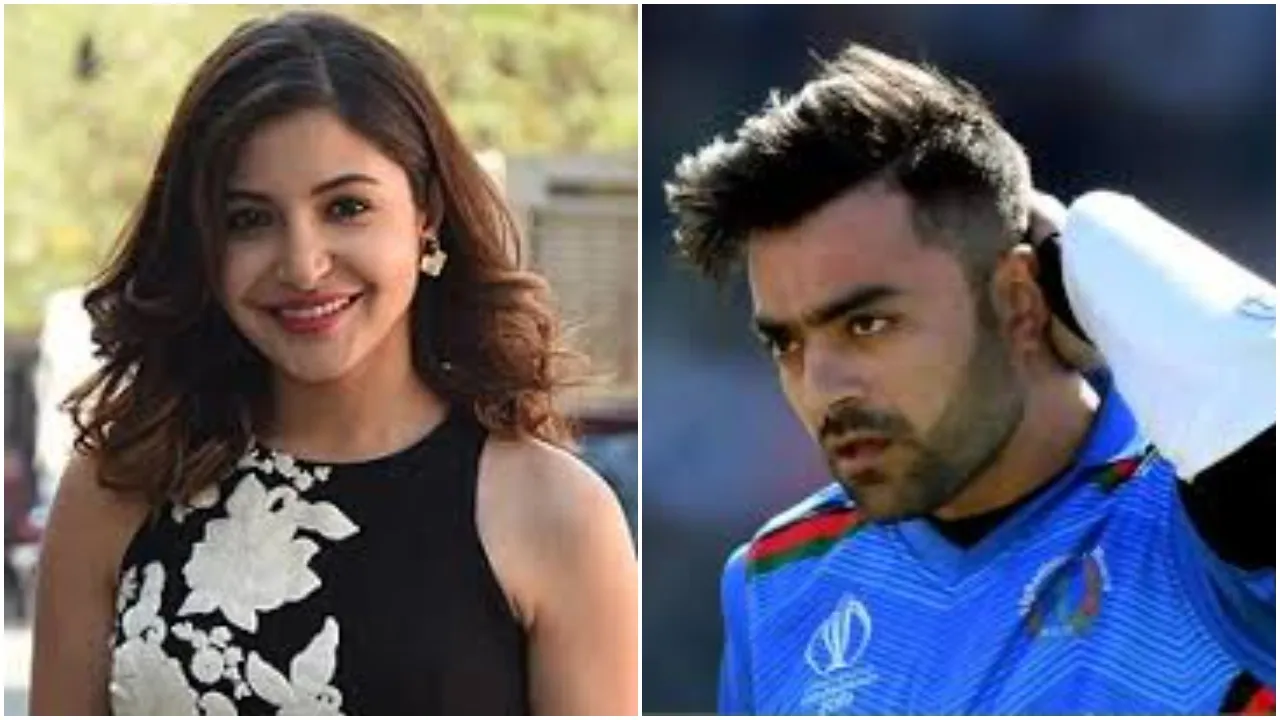 Rashid Khan and Anushka Sharma