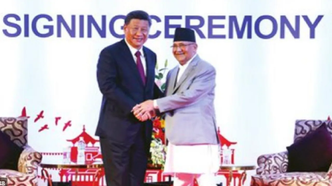 KP Sharma Oli Xi Jinping