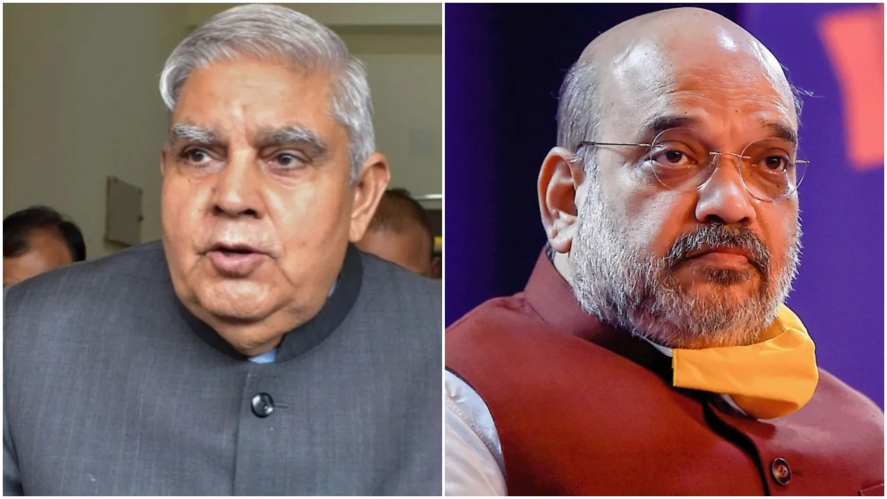 जगदीप धनखड़ और अमित शाह