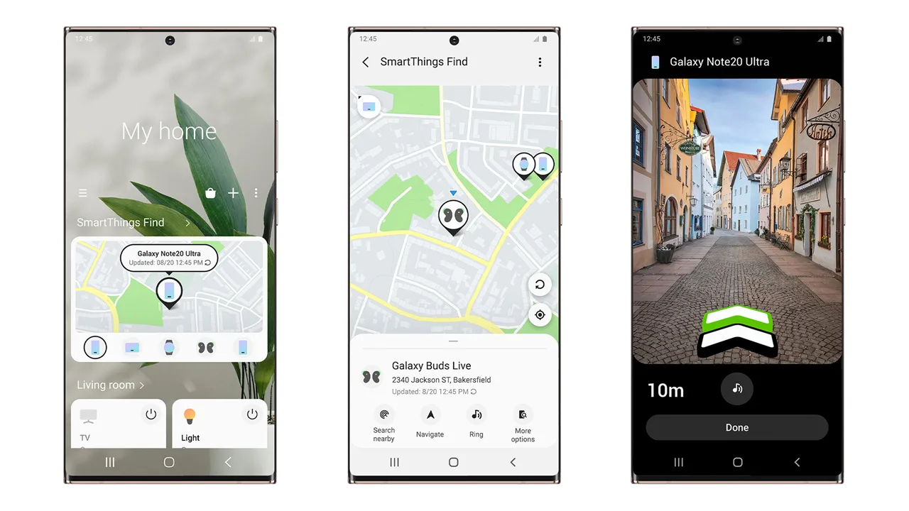 smartThing Find app