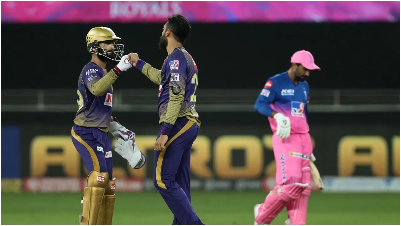 kkr vs rr LIVE
