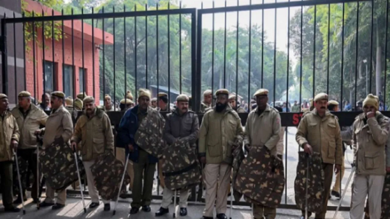 JNU Police Students Violence