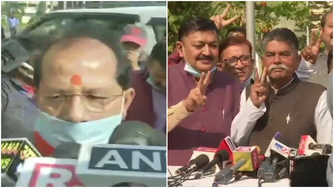 MLA Vinay Sinha and Awadh Bihari