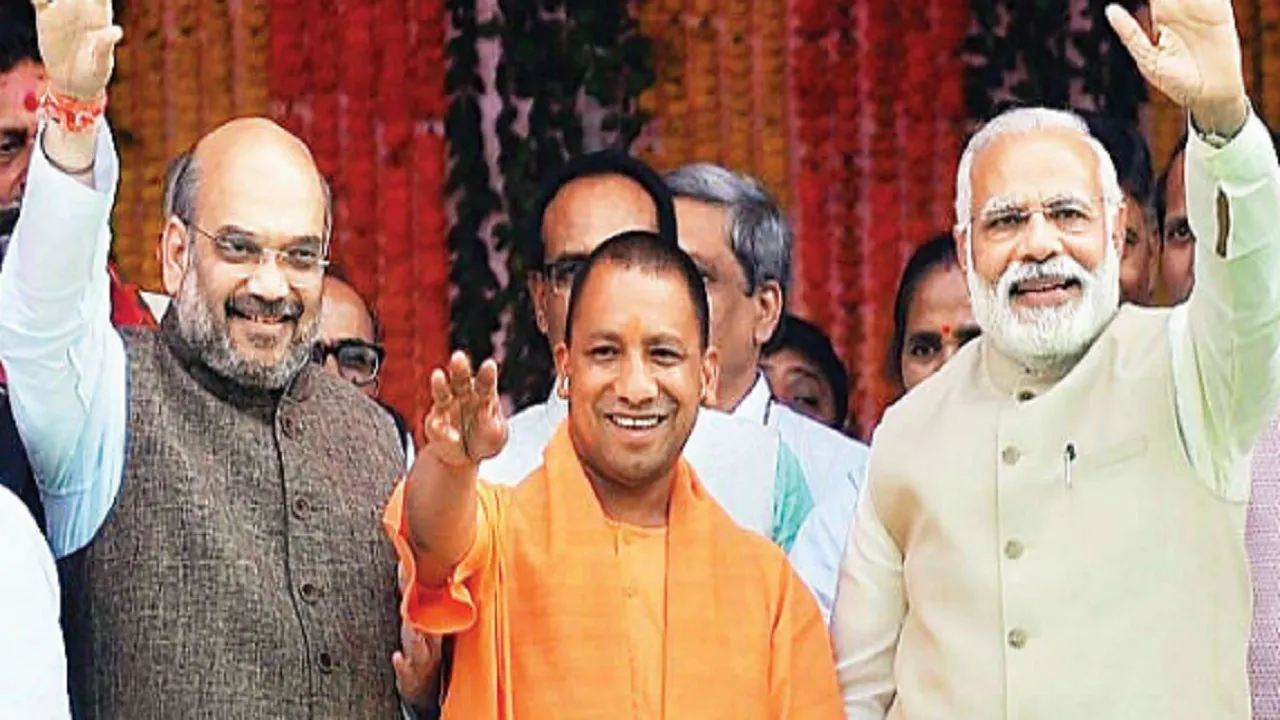PM Modi-CM Yogi-Amit-Shah