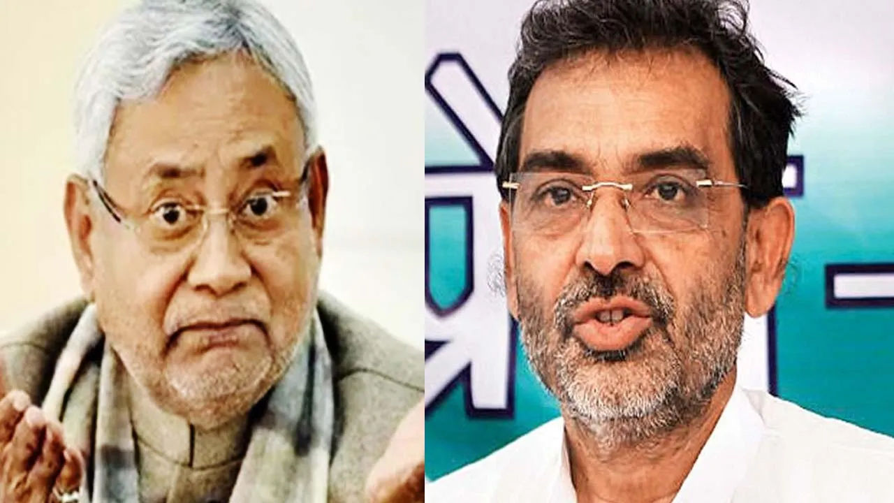 Upendra Kushwaha and Nitish Kumar