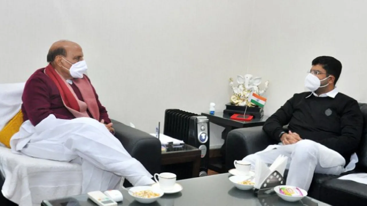 Rajnath Singh Dushyant Chautala