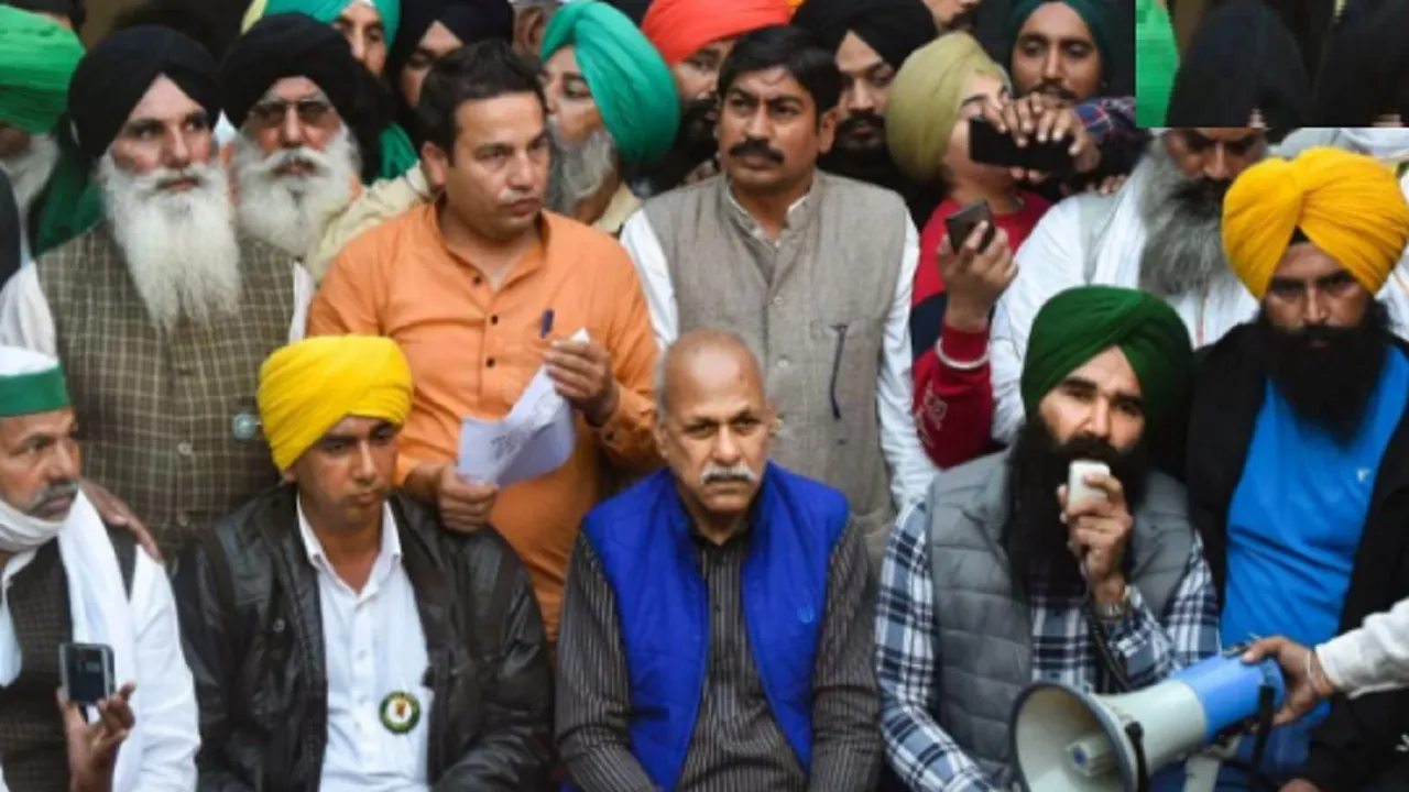 Farmers protest