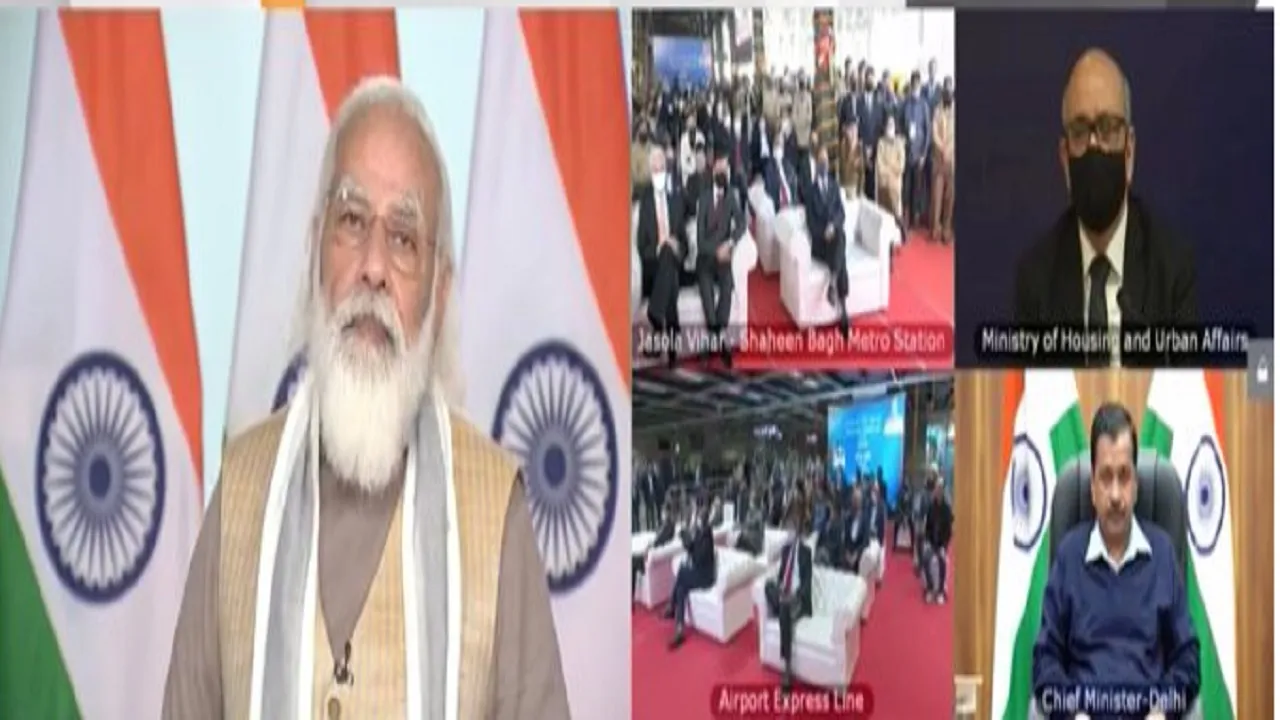 pm modi inaugurate first driverless train in india
